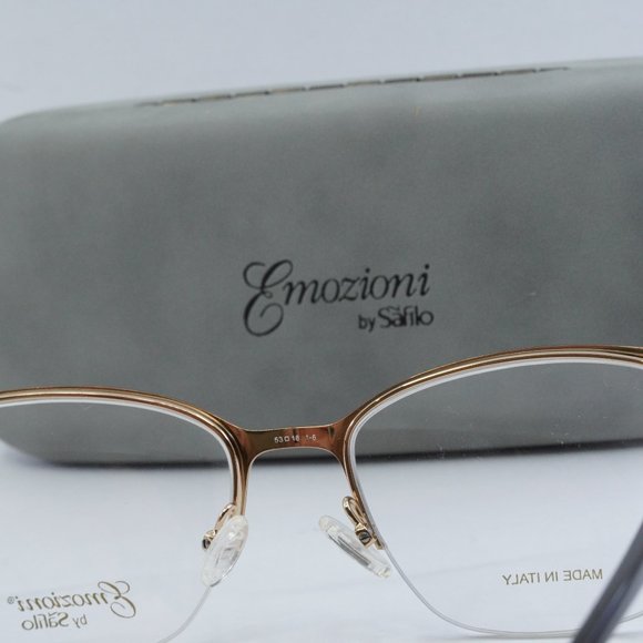 FINAL PRICE NEW EMOZIONI EM 4396 0FG4 00 BROWN GOLD EYEGLASSES